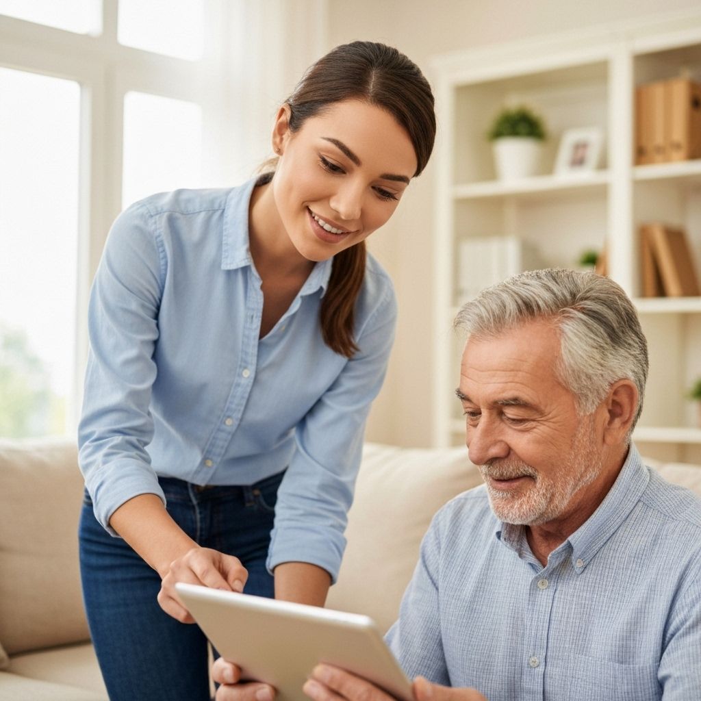 Spécialiste en assistance technique aidant un client